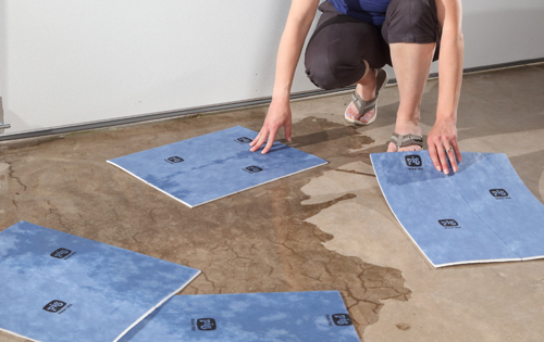 Absorb water with mats